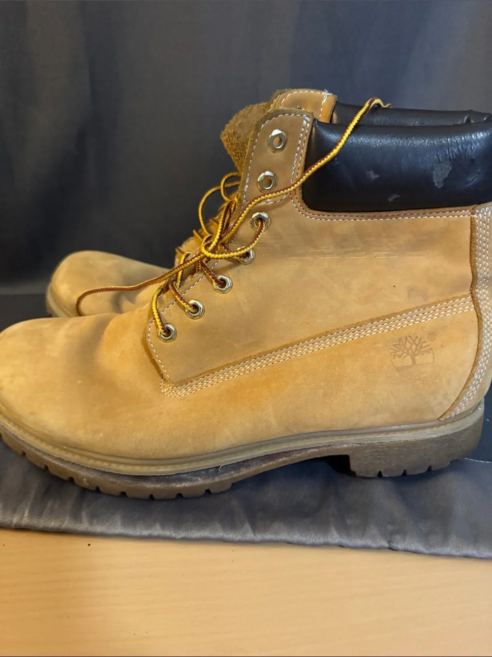 Timberland Wheat/Suede Work Boots - Honey Tan